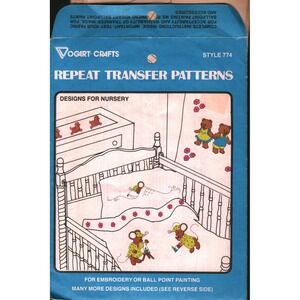 Vogart Crafts Style 774 Repeat Transfer Patterns Designs for Nursery Embroidery